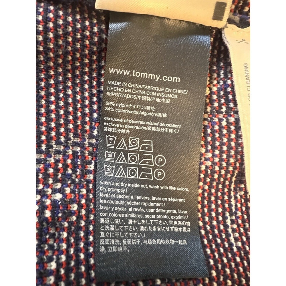 Tommy Hilfiger Denim Men's M "Tommy" Print Crew Neck Sweater Red White & Blue - Picture 8 of 8